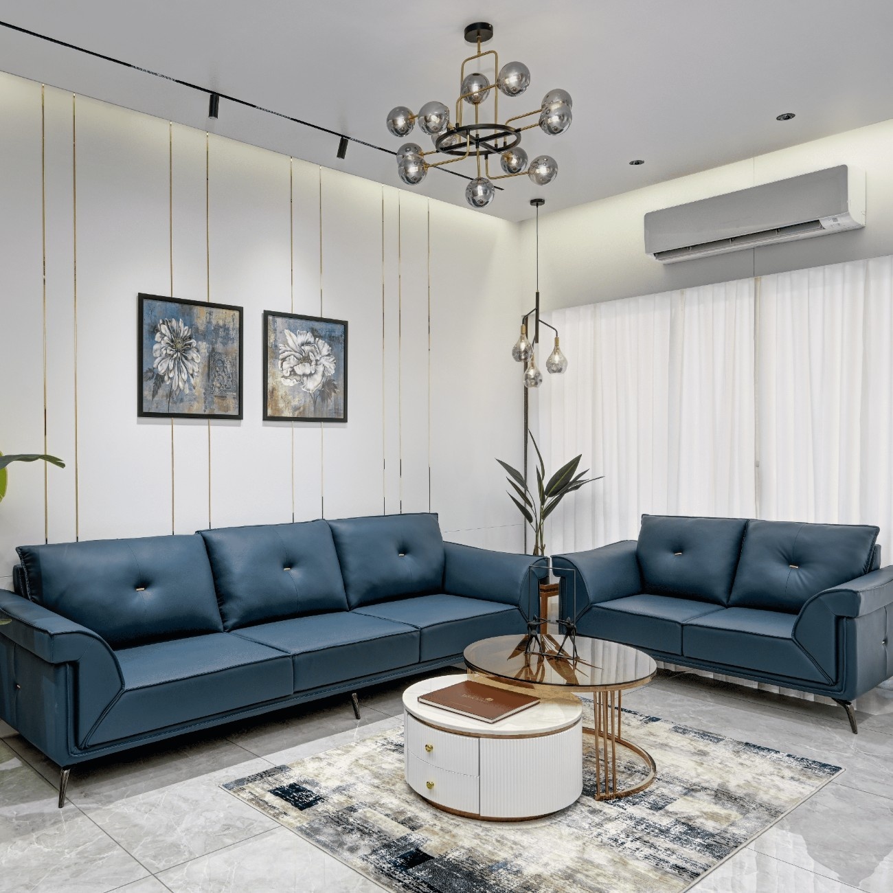 Expansive Living Sofa